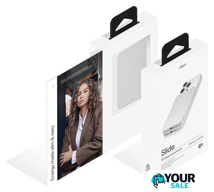 Внешний аккумулятор uBear Slide 5000 5000mAh PB19WH5000-PDM (серебристый) - Изображение №6 — Интернет-магазин Your Sale