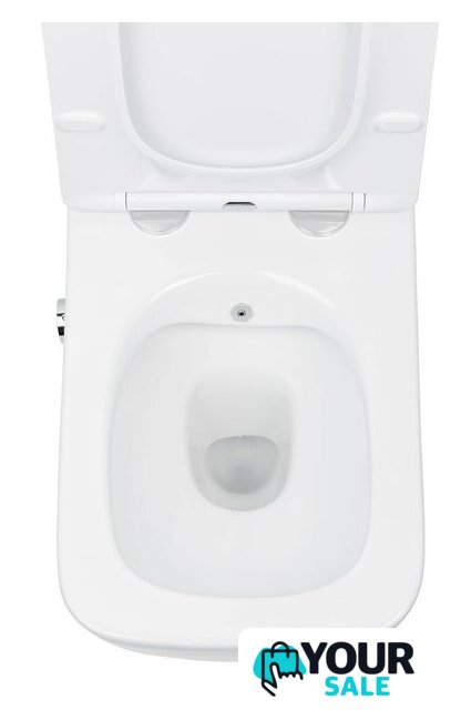 Унитаз подвесной Roxen Cube Bidet One Rimless 6 в 1 StounFix Dual Fresh 583046 (кнопка: черный матовый) - Изображение №7 — Интернет-магазин Your Sale