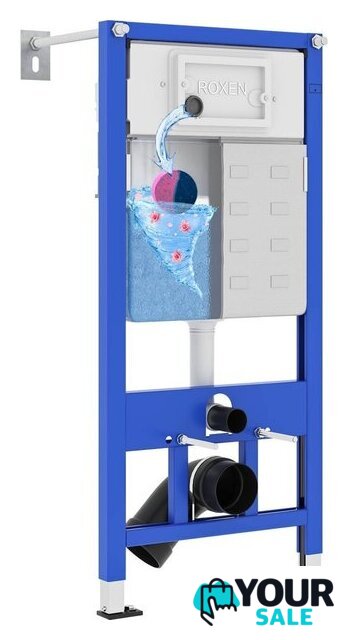 Унитаз подвесной Roxen Cube Bidet One Rimless 6 в 1 StounFix Dual Fresh 583046 (кнопка: черный матовый) - Изображение №2 — Интернет-магазин Your Sale