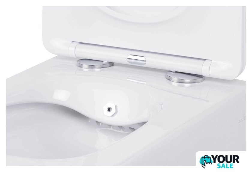 Унитаз подвесной Roxen Cube Bidet One Rimless 6 в 1 StounFix Dual Fresh 583046 (кнопка: черный матовый) - Изображение №6 — Интернет-магазин Your Sale