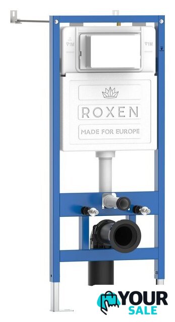 Унитаз подвесной Roxen Cube Bidet One Rimless 6 в 1 StounFix Dual Fresh 583046 (кнопка: черный матовый) - Изображение №3 — Интернет-магазин Your Sale