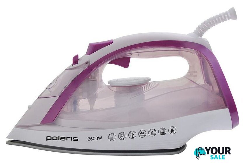 Утюг Polaris PIR 2668AK 3m (розовый/белый) - Изображение №2 — Интернет-магазин Your Sale
