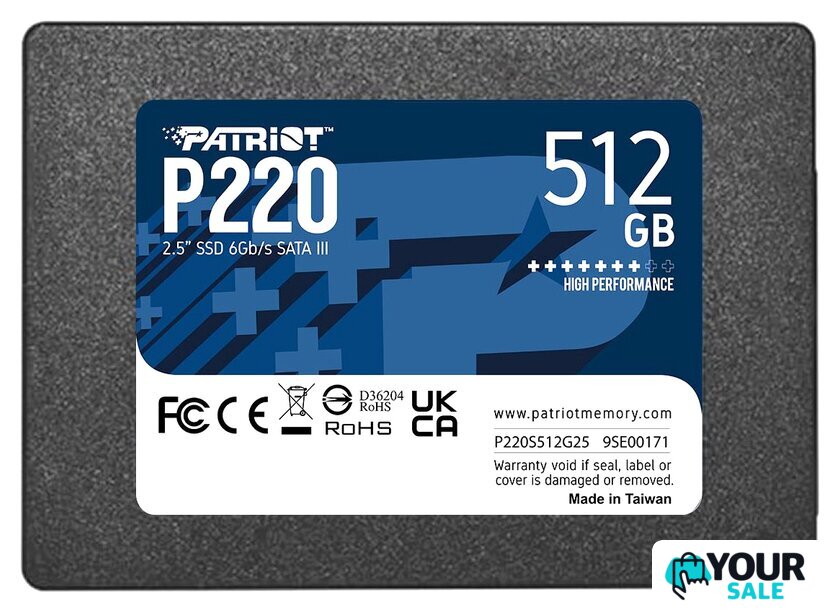 SSD Patriot P220 512GB P220S512G25 - Изображение №1 — Интернет-магазин Your Sale