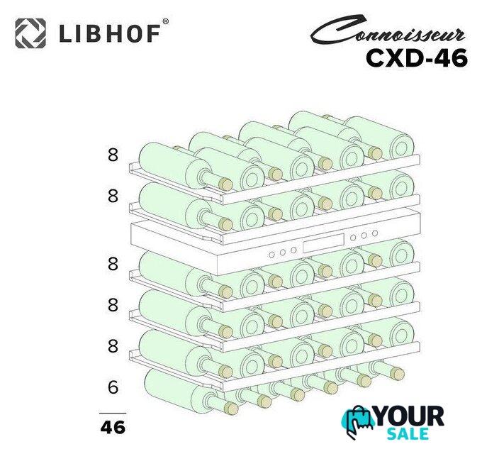 Винный шкаф Libhof Connoisseur CXD-46 black - Изображение №21 — Интернет-магазин Your Sale