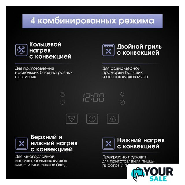 Электрический духовой шкаф Zigmund & Shtain E 167 B - Изображение №9 — Интернет-магазин Your Sale