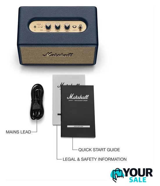 Беспроводная колонка Marshall Acton III (синий) - Изображение №4 — Интернет-магазин Your Sale
