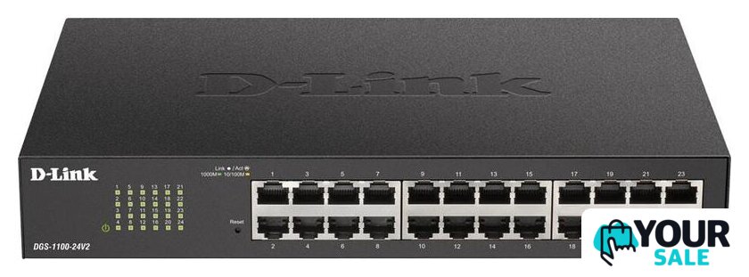 Настраиваемый коммутатор D-Link DGS-1100-24V2/A1A - Изображение №1 — Интернет-магазин Your Sale