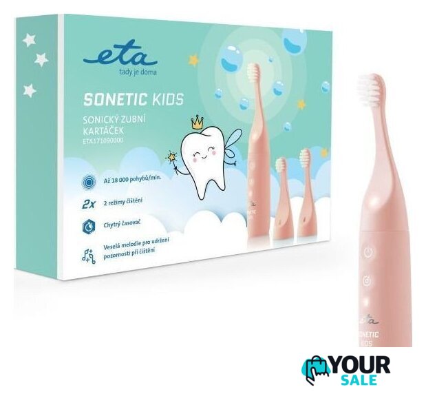 Электрическая зубная щетка ETA Sonetic Kids II pink ETA171090000 - Изображение №3 — Интернет-магазин Your Sale