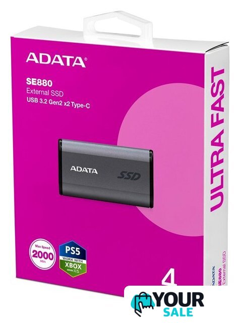 Внешний накопитель ADATA Elite SE880 4TB AELI-SE880-4TCGY - Изображение №5 — Интернет-магазин Your Sale