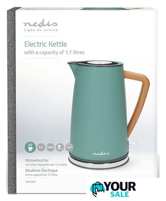 Электрический чайник Nedis KAWK510EGN - Изображение №2 — Интернет-магазин Your Sale