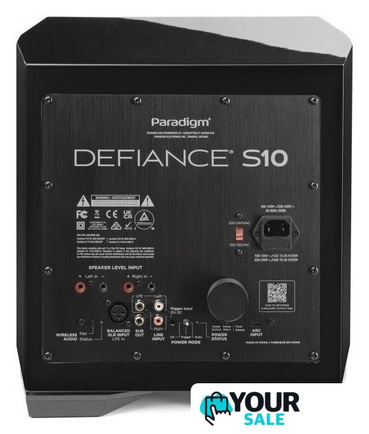 Проводной сабвуфер Paradigm Defiance S10 (черный) - Изображение №4 — Интернет-магазин Your Sale