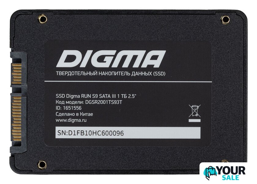 SSD Digma Run S9 1TB DGSR2001TS93T - Изображение №4 — Интернет-магазин Your Sale
