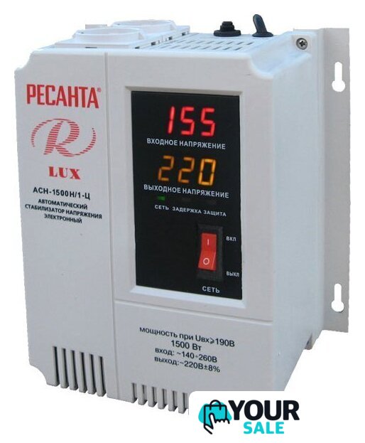 Стабилизатор напряжения Ресанта Lux АСН-1500Н/1-Ц - Изображение №1 — Интернет-магазин Your Sale