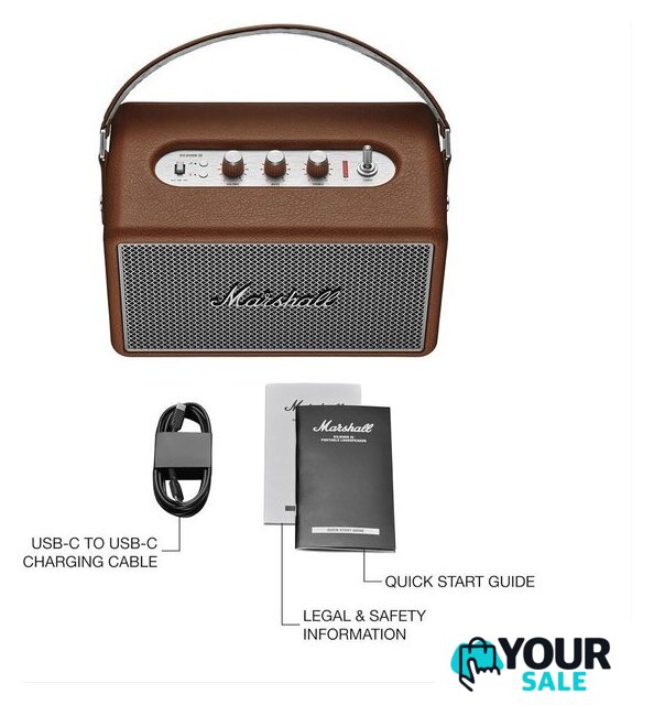Беспроводная колонка Marshall Kilburn III (коричневый) - Изображение №4 — Интернет-магазин Your Sale