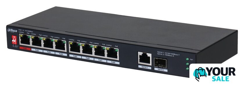 Неуправляемый коммутатор Dahua DH-PFS3110-8ET1GT1GF-96 - Изображение №1 — Интернет-магазин Your Sale