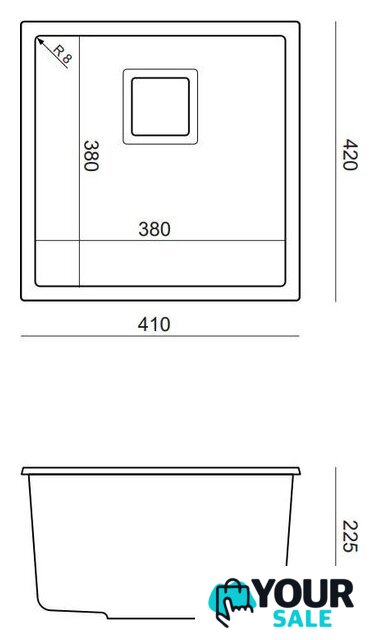 Кухонная мойка Quadron HQD4242U8-G1 - Изображение №7 — Интернет-магазин Your Sale