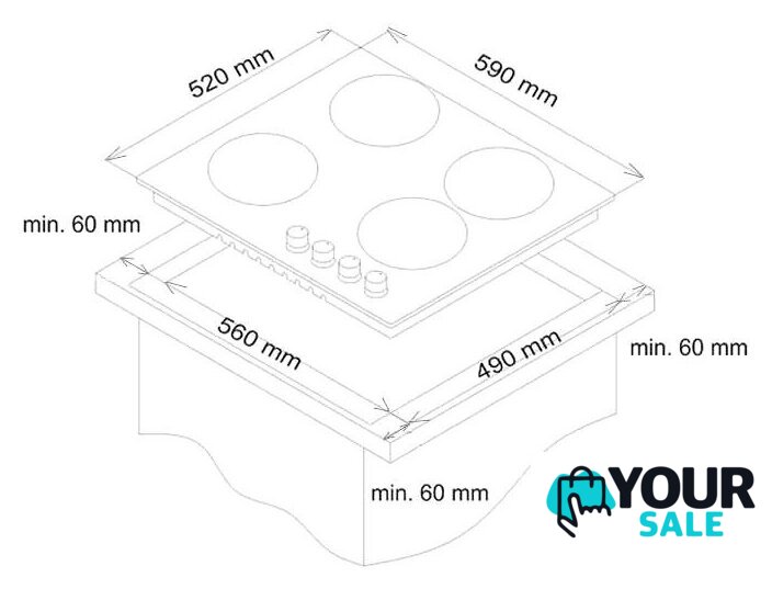 Варочная панель Simfer H60Q40B411 - Изображение №8 — Интернет-магазин Your Sale
