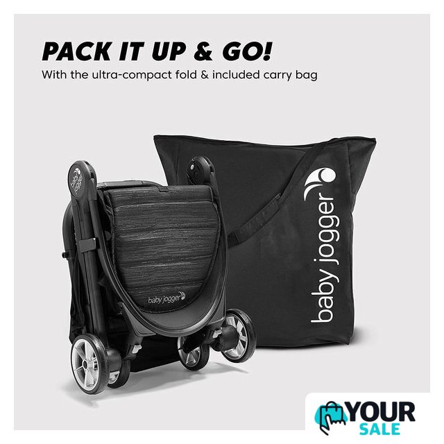 Коляска прогулочная «книга» Baby Jogger City Tour 2 (shadow grey) - Изображение №2 — Интернет-магазин Your Sale