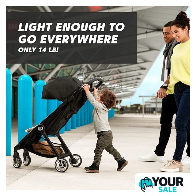 Коляска прогулочная «книга» Baby Jogger City Tour 2 (shadow grey) - Изображение №3 — Интернет-магазин Your Sale