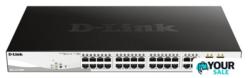 Настраиваемый коммутатор D-Link DGS-1210-28MP/F1A - Изображение №1 — Интернет-магазин Your Sale