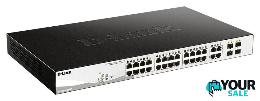 Настраиваемый коммутатор D-Link DGS-1210-28MP/F1A - Изображение №2 — Интернет-магазин Your Sale
