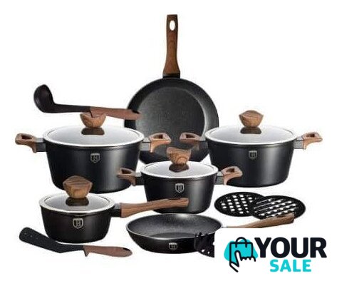 Набор кастрюль Berlinger Haus Ebony Rosewood Collection BH-1537 - Изображение №1 — Интернет-магазин Your Sale