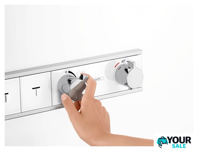 Смеситель Hansgrohe RainSelect 15357400 (белый/хром) - Изображение №4 — Интернет-магазин Your Sale