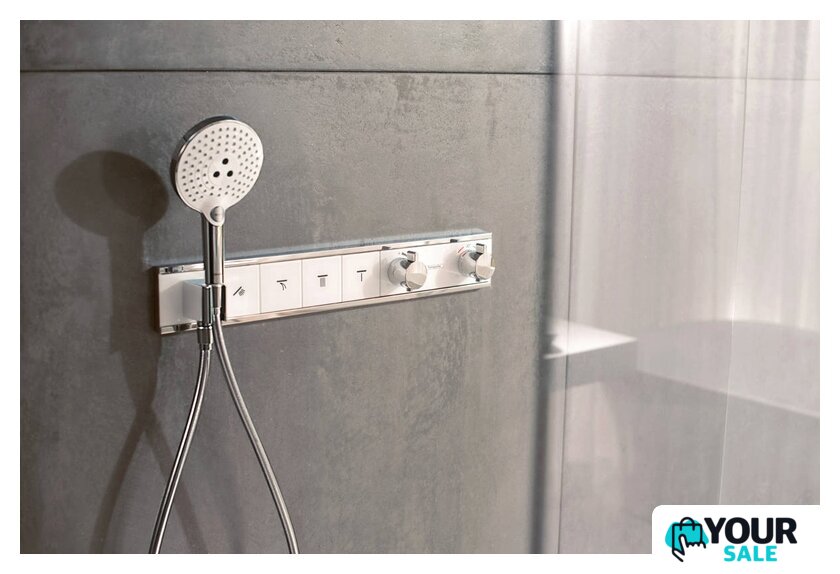 Смеситель Hansgrohe RainSelect 15357400 (белый/хром) - Изображение №2 — Интернет-магазин Your Sale