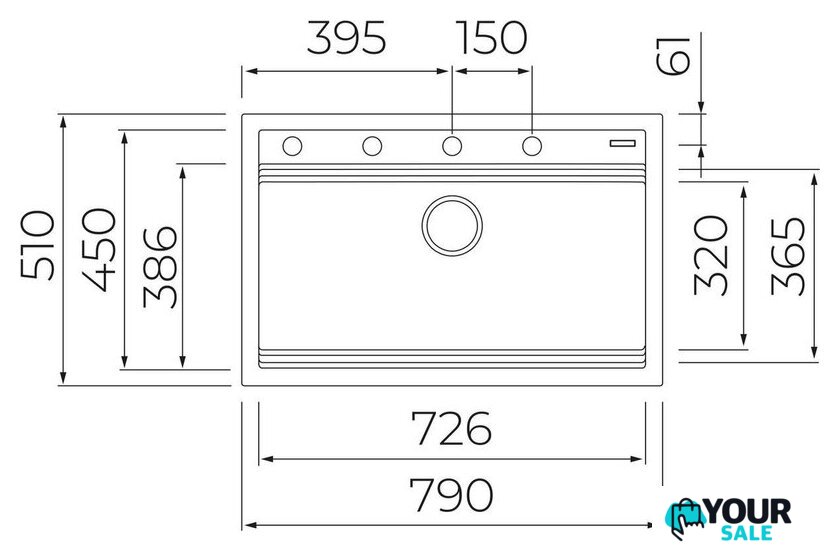 Кухонная мойка TEKA XXL Nova 80 115230057 - Изображение №15 — Интернет-магазин Your Sale