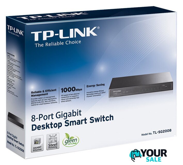 Управляемый коммутатор 2-го уровня TP-Link TL-SG2008 - Изображение №4 — Интернет-магазин Your Sale