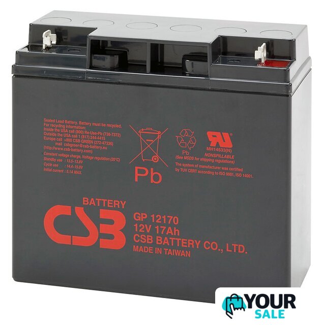 Аккумулятор для ИБП CSB Battery GP12170 (12В/17 А·ч) - Изображение №1 — Интернет-магазин Your Sale