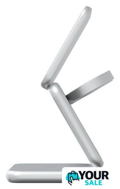 Беспроводное зарядное Magssory Fold Pro 3 в 1 WCH063 (серебристый) - Изображение №4 — Интернет-магазин Your Sale