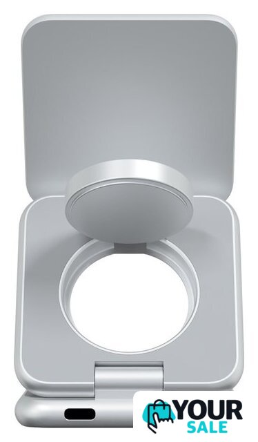 Беспроводное зарядное Magssory Fold Pro 3 в 1 WCH063 (серебристый) - Изображение №3 — Интернет-магазин Your Sale