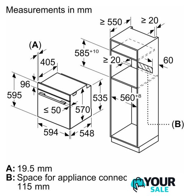 Электрический духовой шкаф Bosch Serie 4 HBG272EB3 - Изображение №10 — Интернет-магазин Your Sale