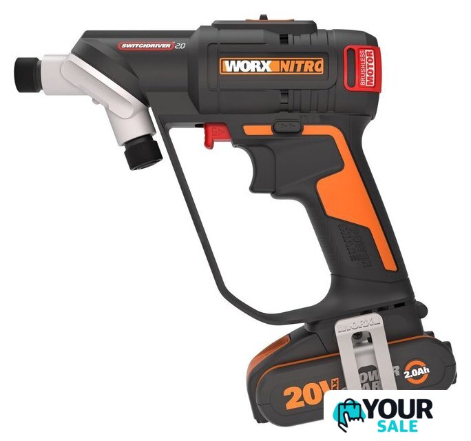 Дрель-шуруповерт Worx Switchdriver 2.0 WX177 (с 1-им АКБ, кейс) - Изображение №2 — Интернет-магазин Your Sale