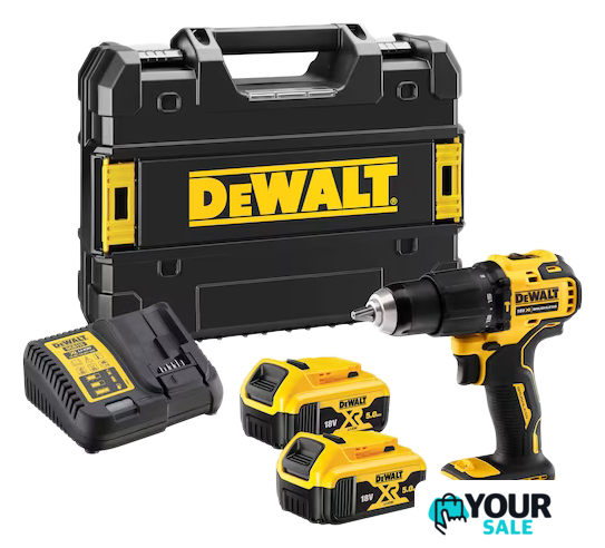 Ударная дрель-шуруповерт DeWalt DCD709P2T (с 2-мя АКБ 5 Ач, кейс) - Изображение №1 — Интернет-магазин Your Sale
