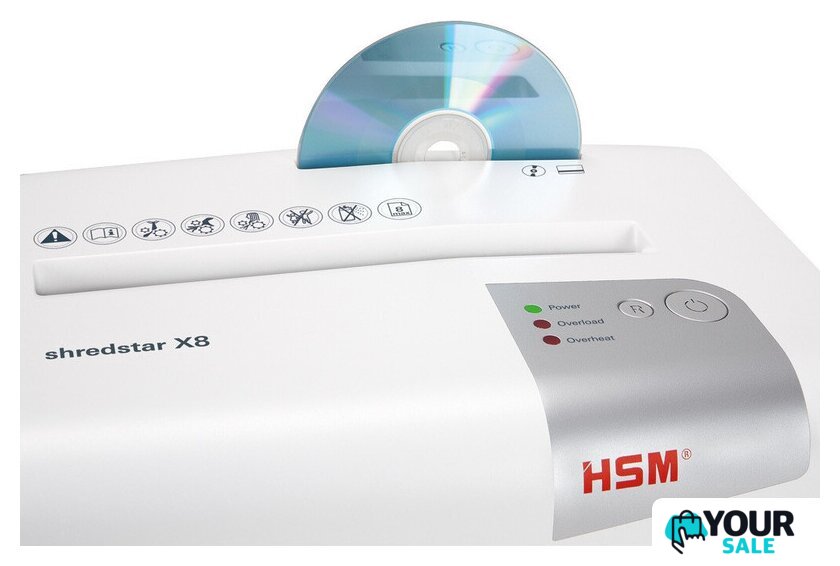 Шредер HSM ShredStar X8 (4.5x30) (белый) - Изображение №7 — Интернет-магазин Your Sale