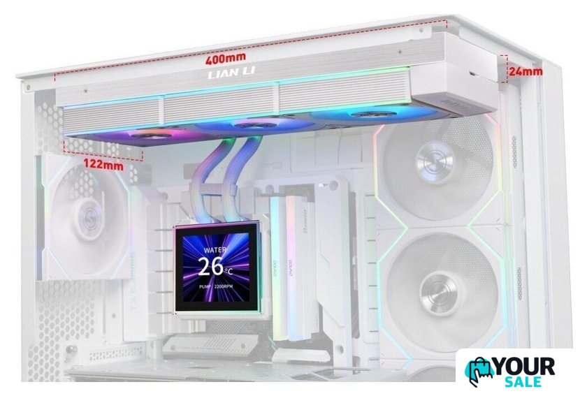 Система жидкостного охлаждения для процессора Lian Li HydroShift II LCD-S 360CL G89.GHS2LCDS36CW.R0 - Изображение №7 — Интернет-магазин Your Sale