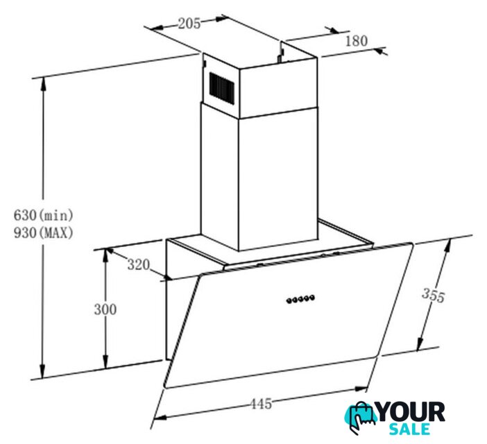 Кухонная вытяжка Meferi AIRBOX45BK Light - Изображение №18 — Интернет-магазин Your Sale