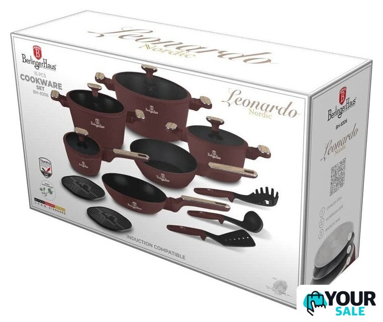 Набор кастрюль Berlinger Haus Leonardo Nordic Collection BH-8306 - Изображение №12 — Интернет-магазин Your Sale