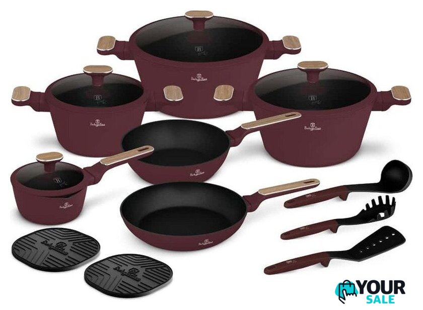 Набор кастрюль Berlinger Haus Leonardo Nordic Collection BH-8306 - Изображение №2 — Интернет-магазин Your Sale