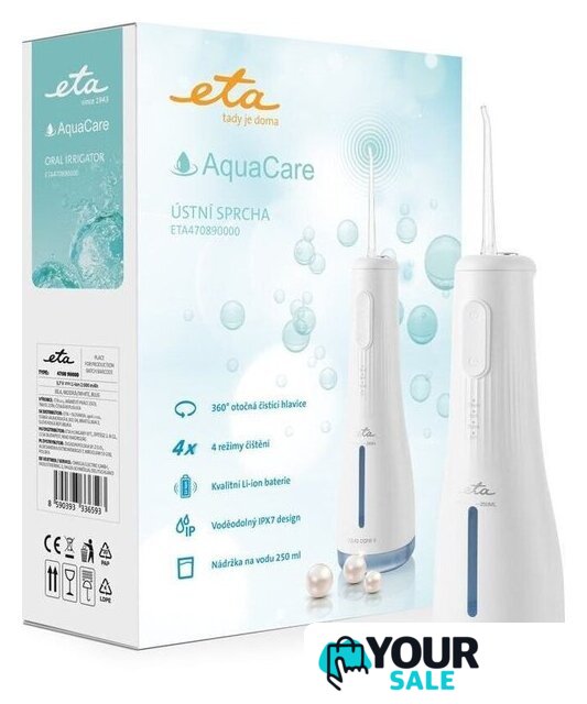 Ирригатор  ETA AquaCare II 4708 90000 (белый) - Изображение №2 — Интернет-магазин Your Sale
