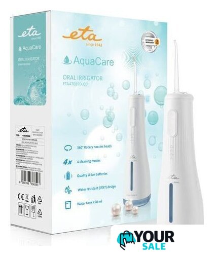 Ирригатор  ETA AquaCare II 4708 90000 (белый) - Изображение №8 — Интернет-магазин Your Sale
