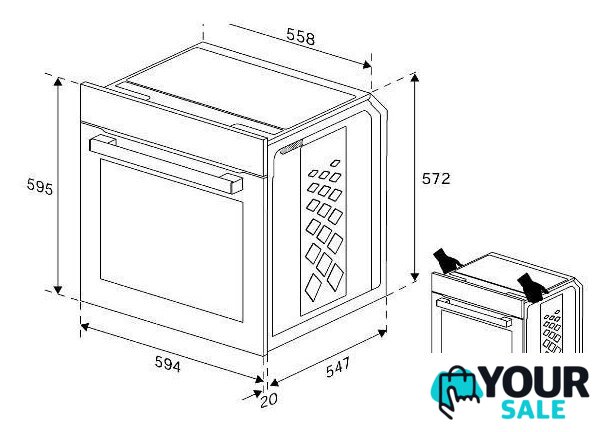 Электрический духовой шкаф Hotpoint FE8 S832 DSH BLG - Изображение №7 — Интернет-магазин Your Sale