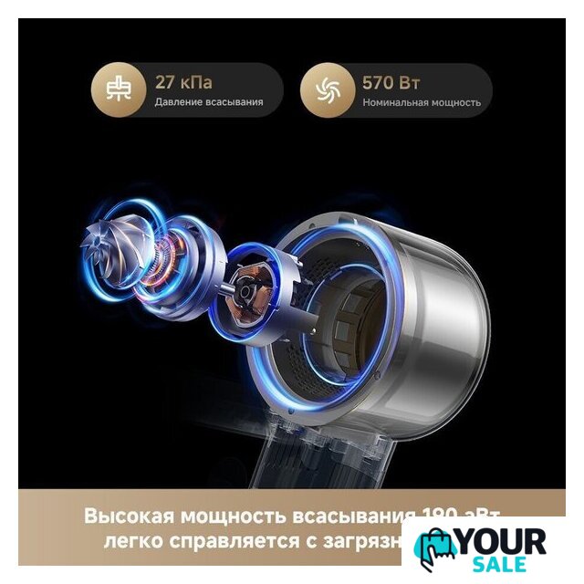 Пылесос Dreame Cordless Vacuum Cleaner R20 Essential VZV30A (евровилка, серый) - Изображение №9 — Интернет-магазин Your Sale