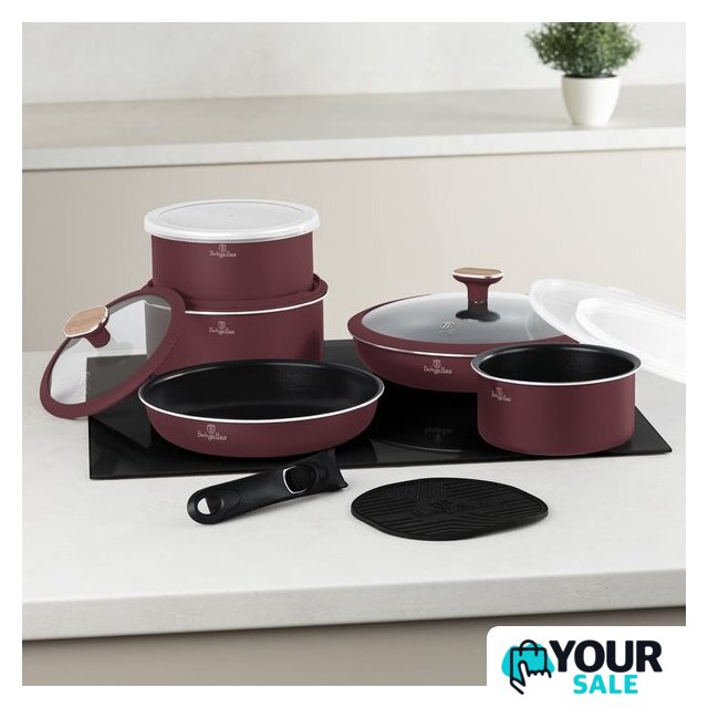 Набор кастрюль Berlinger Haus Leonardo Nordic Collection BH-8418 - Изображение №2 — Интернет-магазин Your Sale
