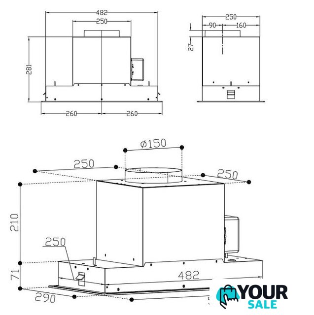 Кухонная вытяжка Korting KHI 6099 ICGN - Изображение №10 — Интернет-магазин Your Sale