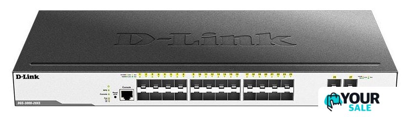 Управляемый коммутатор 2-го уровня D-Link DGS-3000-28XS/B1A - Изображение №1 — Интернет-магазин Your Sale