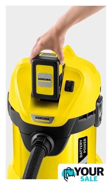 Пылесос Karcher WD 3 Battery 1.629-910.0 - Изображение №4 — Интернет-магазин Your Sale