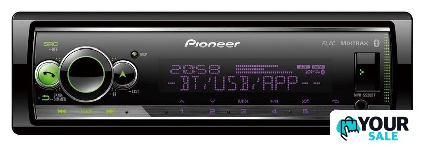 USB-магнитола Pioneer MVH-S520BT - Изображение №1 — Интернет-магазин Your Sale